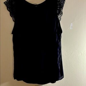 Torrid Black Sleeveless Lace Blouse
